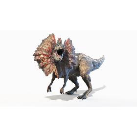 3D Dilophosaurus Animated model